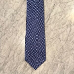 Harold Powell Navy and Gold Dotted Tie